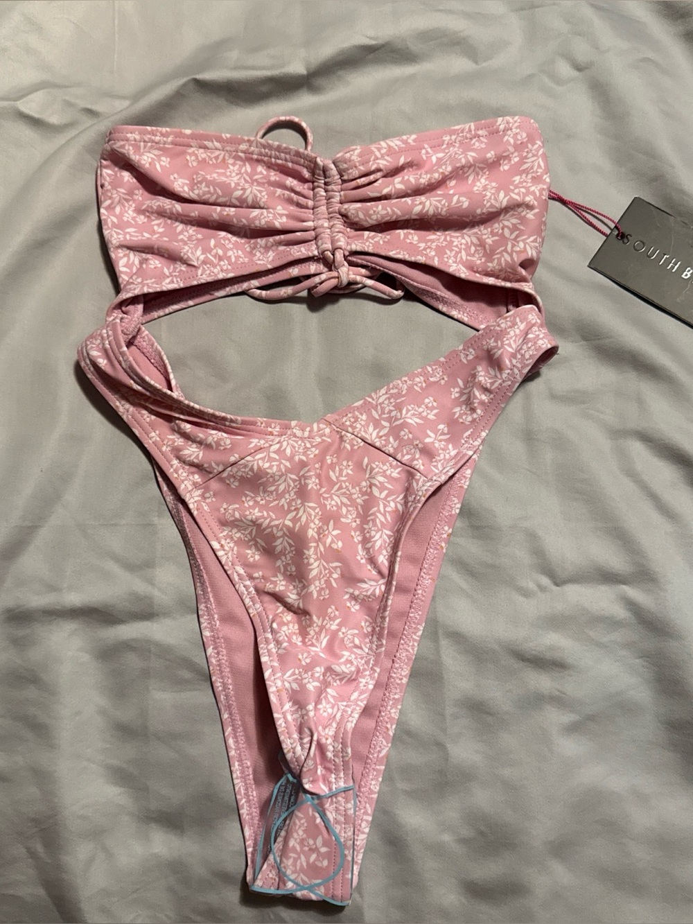 South Bay Pink Floral One-Piece Swimsuit